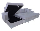 SOFA CAMA TELA L* CZS0025CA-SKD# CLEOP+2P+CLEOP SH4550B-12# GRIS C/ ALMACENAJE