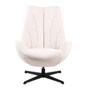 SILLA POLTRONA FS75# COLOR BEIGE LF675-01# TELA PATAS METAL
