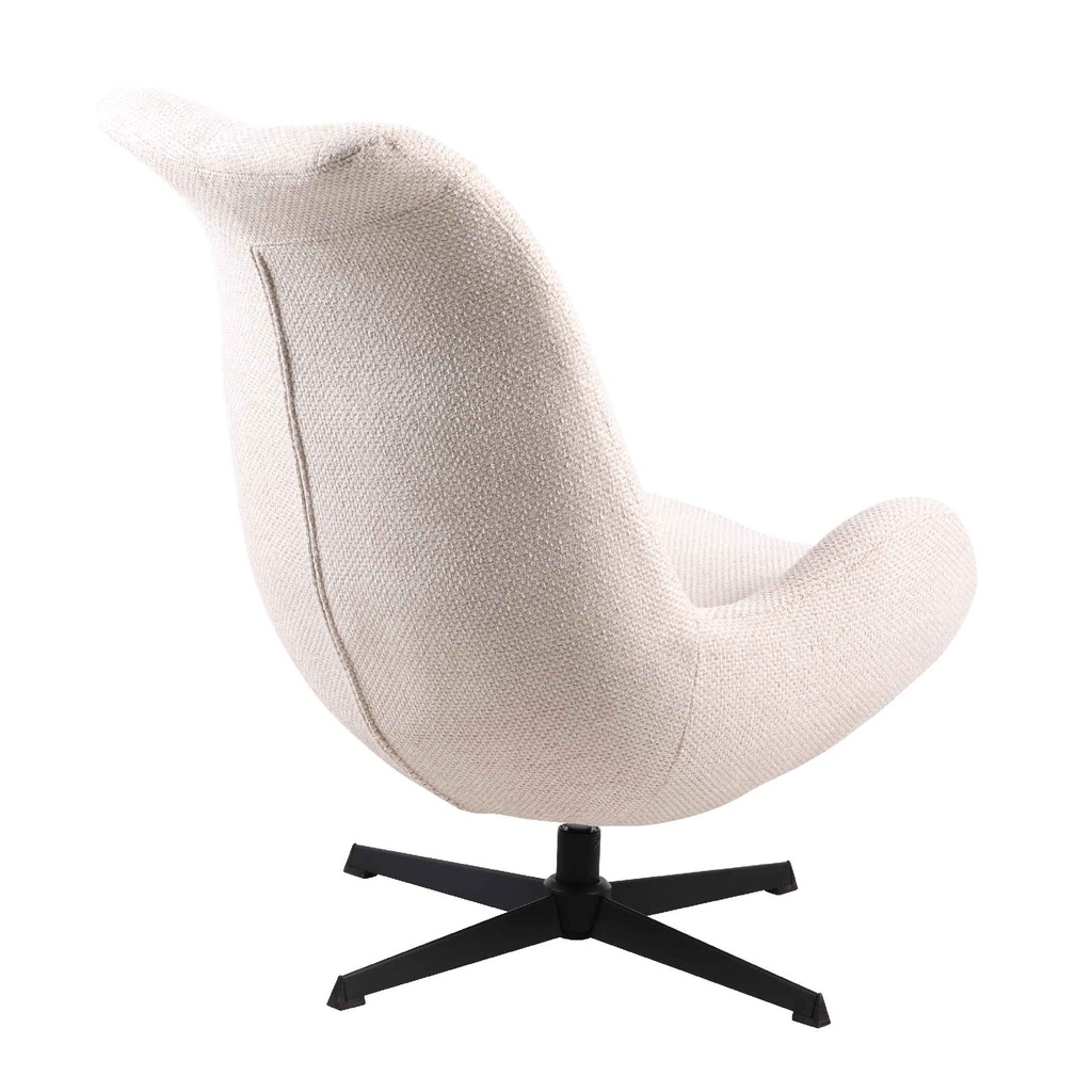 SILLA POLTRONA FS75# COLOR BEIGE LF675-01# TELA PATAS METAL