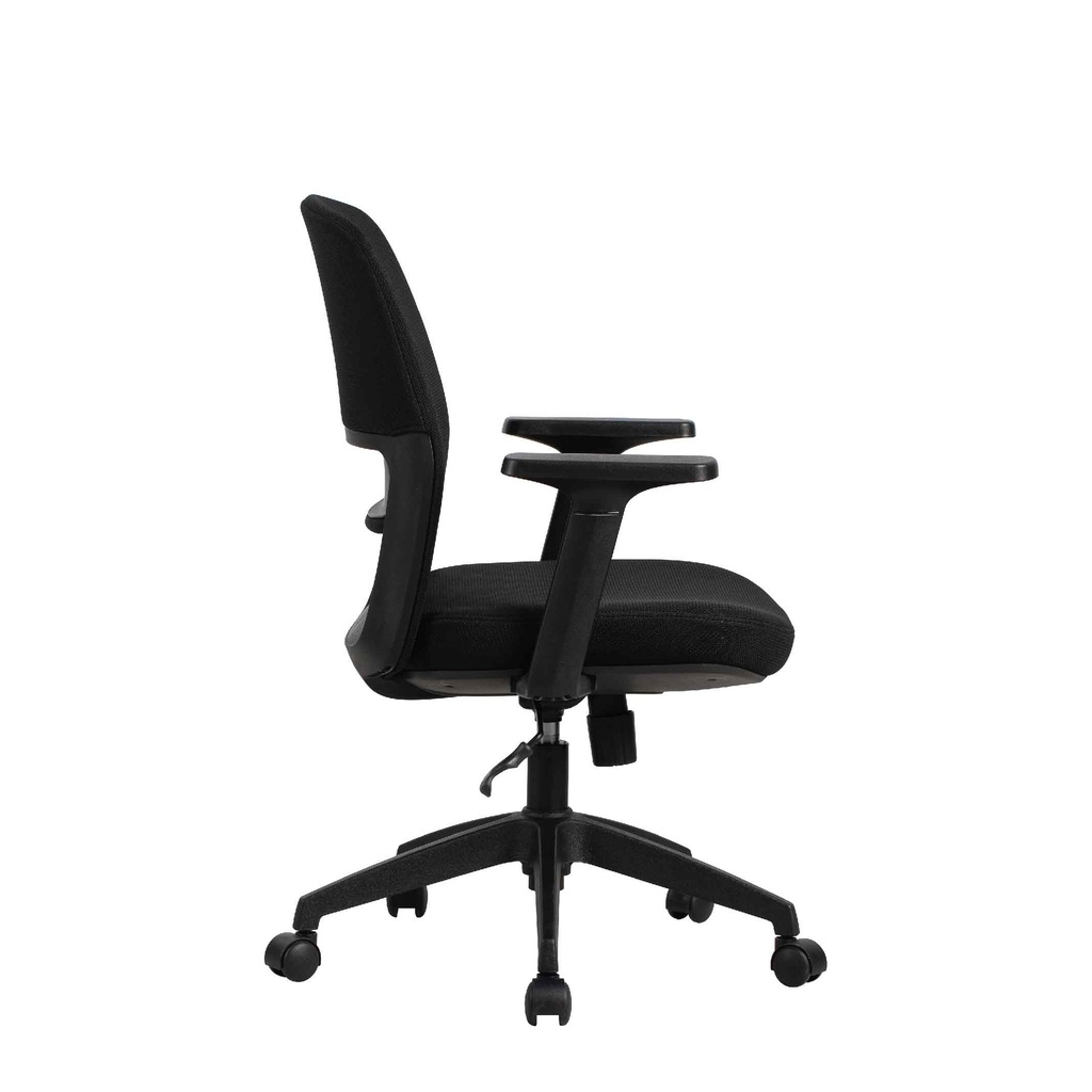 SILLA OFICINA W-258# RESP MALLA/NEGRA LF776-01# TELA GRIS LF776-01 C/BRAZO