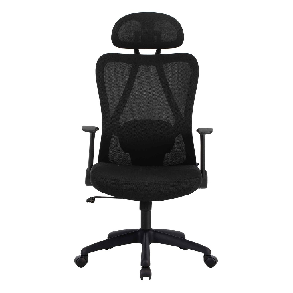SILLA OFICINA W-243AC-1# RESP/MALLA NEGRA LF776-01# TELA NEGRA LF776-01 C/BRAZO