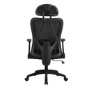 SILLA OFICINA W-243AC-1# RESP/MALLA NEGRA LF776-01# TELA NEGRA LF776-01 C/BRAZO
