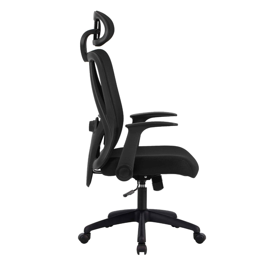 SILLA OFICINA W-243AC-1# RESP/MALLA NEGRA LF776-01# TELA NEGRA LF776-01 C/BRAZO