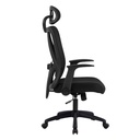 SILLA OFICINA W-243AC-1# RESP/MALLA NEGRA LF776-01# TELA NEGRA LF776-01 C/BRAZO