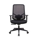 SILLA OFICINA SK-2435M# MALLA NEGRA/ESTRELLA NEGRA