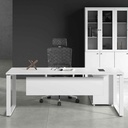 ESCRITORIO P/OFICINA KM-161# BLANCO 160X80X76CM+LATERAL  3CJ