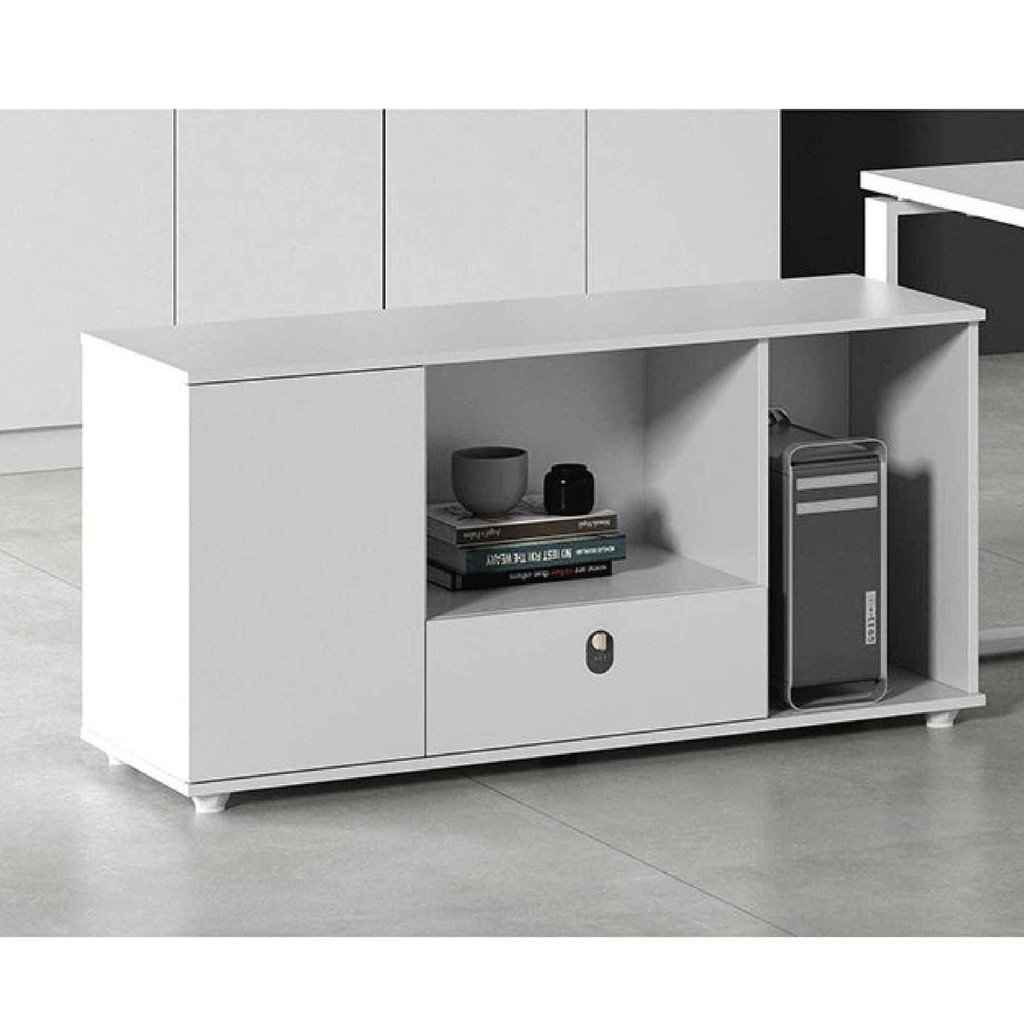 ESCRITORIO P/OFICINA KM-161# BLANCO 160X80X76CM+LATERAL  3CJ