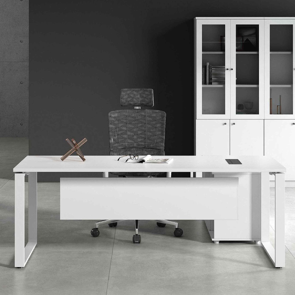 ESCRITORIO P/OFICINA KM-161# BLANCO 180X90X76CM+LATERAL  3CJ