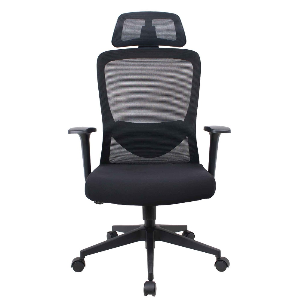 SILLA OFICINA SK-1026HN# EJEC MALLA NEGRA C/CABEZAL ESTRELLA