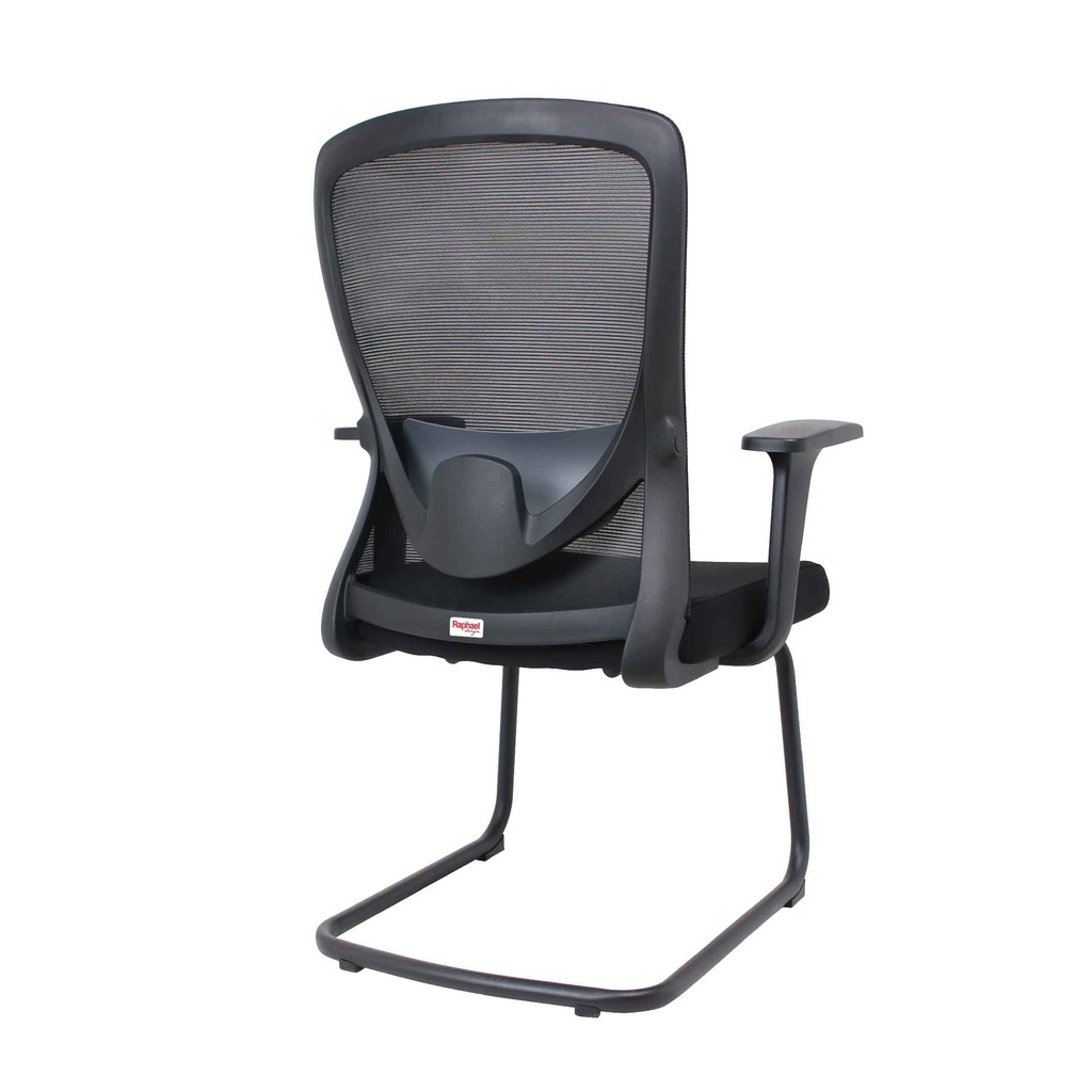 SILLA OFICINA VISITA SK-1026VN# RESP/MALLA NEGRA ASIENTO NEGRA