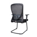 SILLA OFICINA VISITA SK-1026VN# RESP/MALLA NEGRA ASIENTO NEGRA