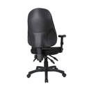 SILLA OFICINA AD0206# CON BRAZO #NEGRA