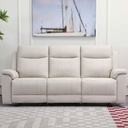 SOFA RECLINABLE CUERO/VINIL RR5628AY53D# 3 PUESTOS
