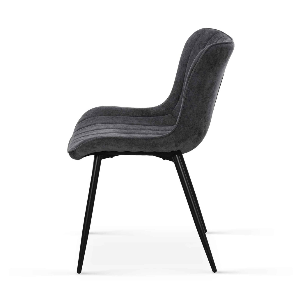 SILLA DE COMEDOR DC-3163# PATAS METAL NEGRO