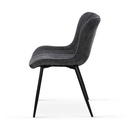 SILLA DE COMEDOR DC-3163# PATAS METAL NEGRO