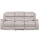 SOFA RECLINABLE TELA RR5064AF53D# 3PUESTO CON PORTAVASOS DESLIZABLES