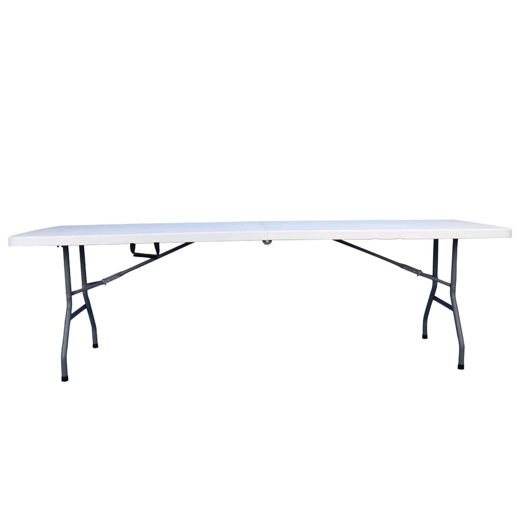 MESA PLEGABLE ZS-FH240A# RECT PLEGABLE POR LA MITAD 240X76X74CM