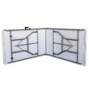 MESA PLEGABLE ZS-FH240A# RECT PLEGABLE POR LA MITAD 240X76X74CM