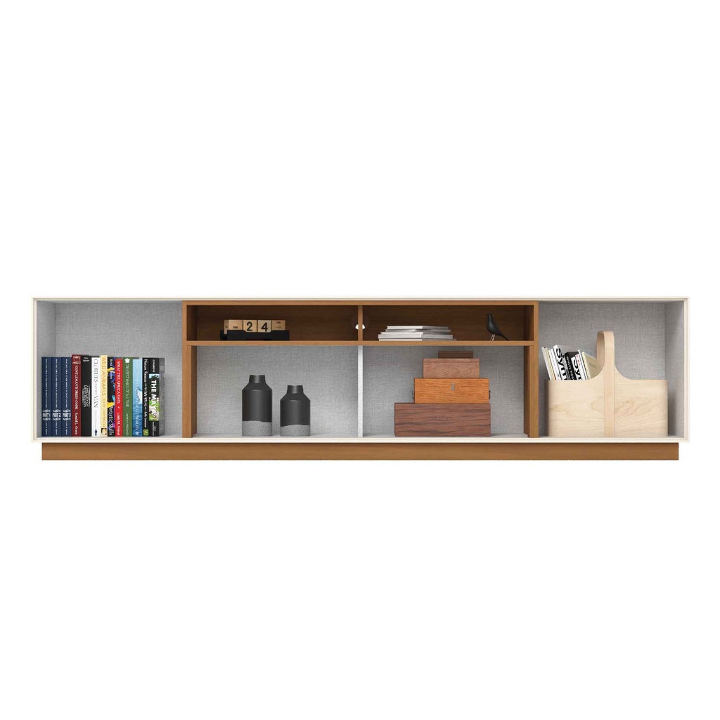 GABINETE P/TV DOMUS# S311-225# OFF-WHITE/CANELA# 220CM