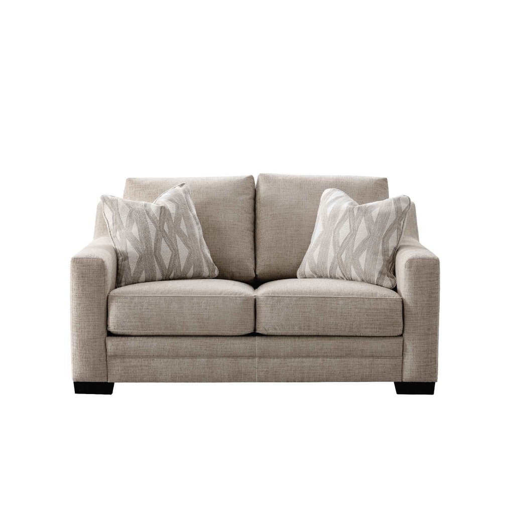 SOFA TELA XF65101# 2 PUESTOS CREMA#  