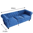 SOFA TELA XF26201# 3+2P GRIS           3-1/3-2/3-3+ 2P/4CJ