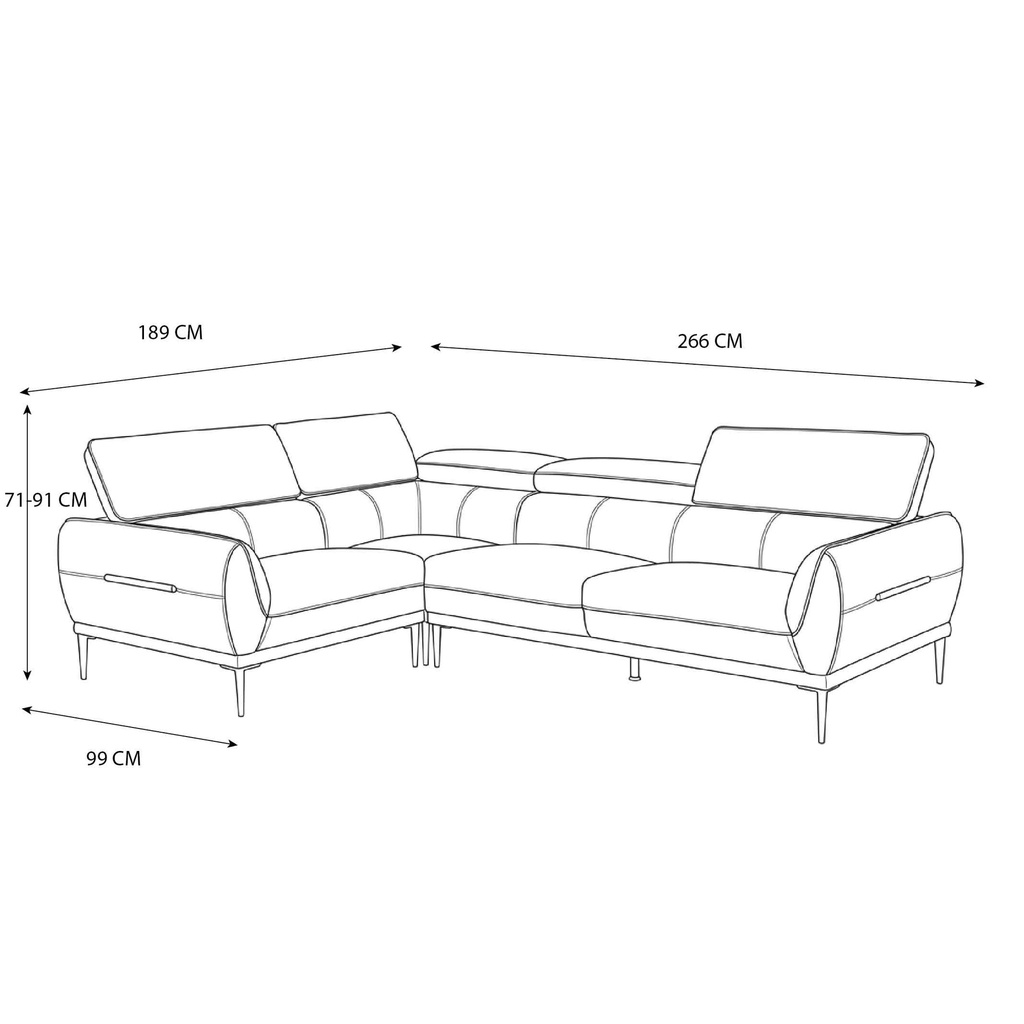 SOFA VINIL L* LK6613# 2S+CR+1S  GEELY 31-5# BEIGE