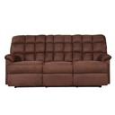 SOFA RECLINABLE TELA 9149C53# J079# 3PUESTOS CHOCOLATE