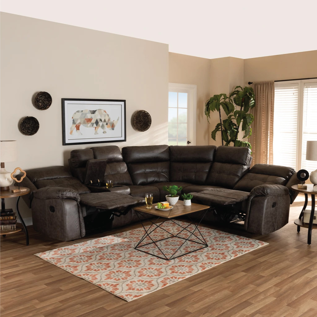 SOFA RECLINABLE OVAL 7271C# 52LC+C01+52R#SMOKEJ145# GRIS OSC 3PZ