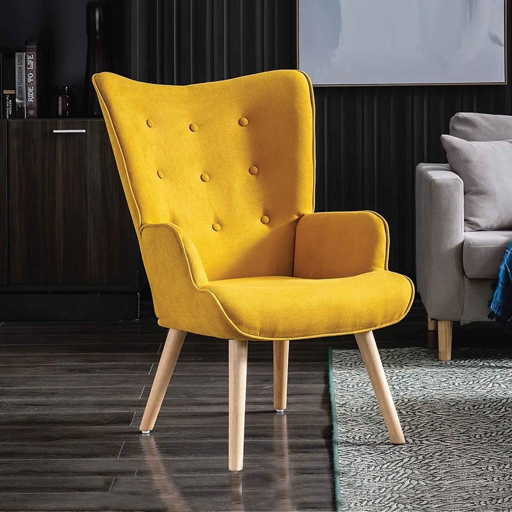SILLA POLTRONA AR-1901K/QH-8901K# PATAS COLOR NATURAL