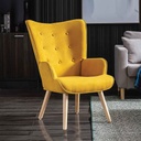 SILLA POLTRONA AR-1901K/QH-8901K# PATAS COLOR NATURAL