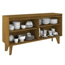 BUFETERO QUARTZO# S351-127# NATURE/OFF WHITE 4PUERTAS 150X39X80CM