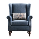 SOFA POLTRONA ST071# COLOR AZUL C/COJIN