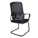 SILLA OFICINA VISITA SK-1021V# MALLA NEGRA C/BRAZO