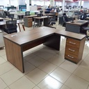 ESCRITORIO P/OFICINA A-012-1800# 180X85X76CM COLOR 1004#+GRIS/ CON LATERAL DERECHO