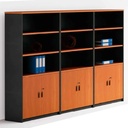 LIBRERO RL-I# 80X40X180CM COLOR A61+A157# MADERA BS/GRIS