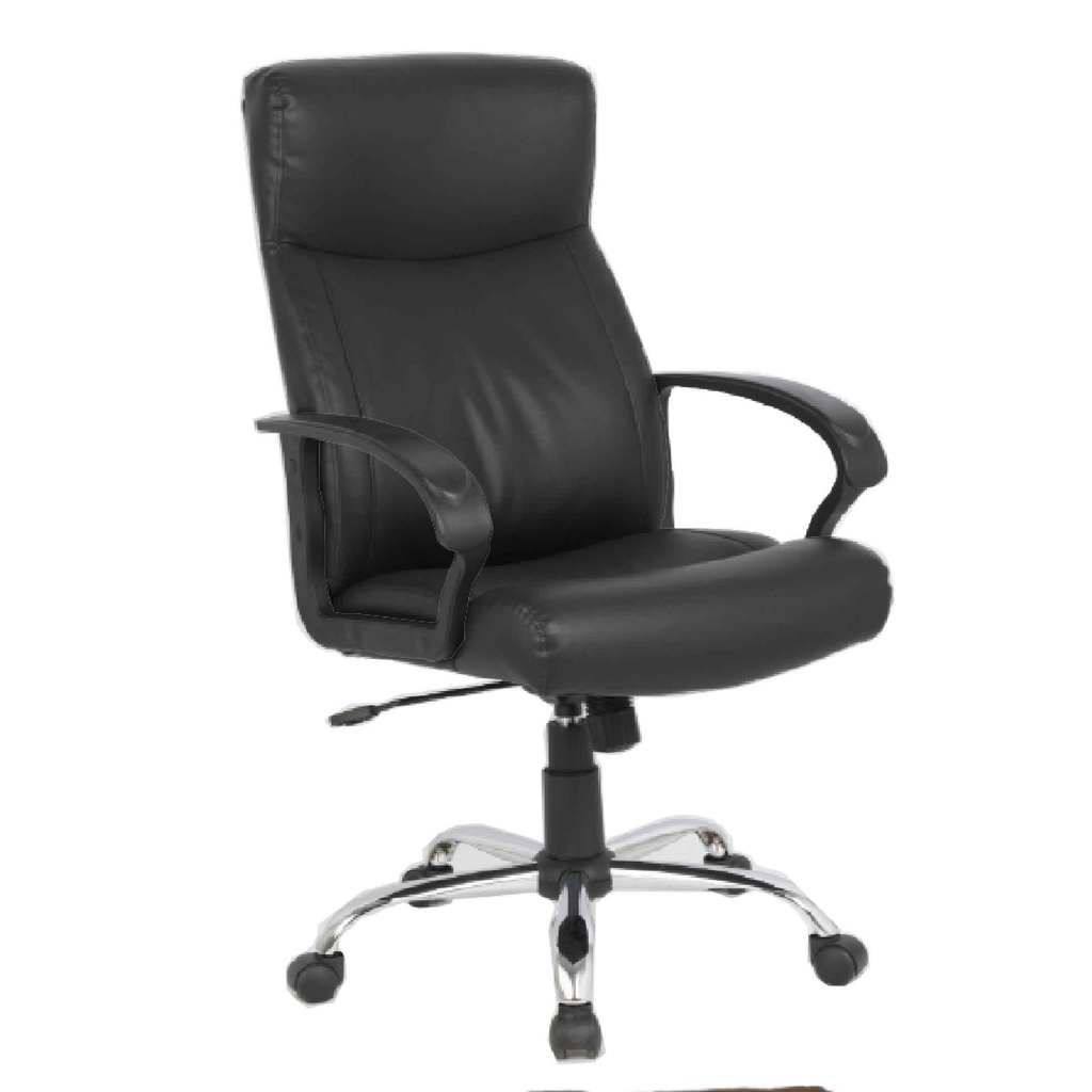 SILLA OFICINA HLC-0311-1C# EJECUTIVA VINIL NEGRO