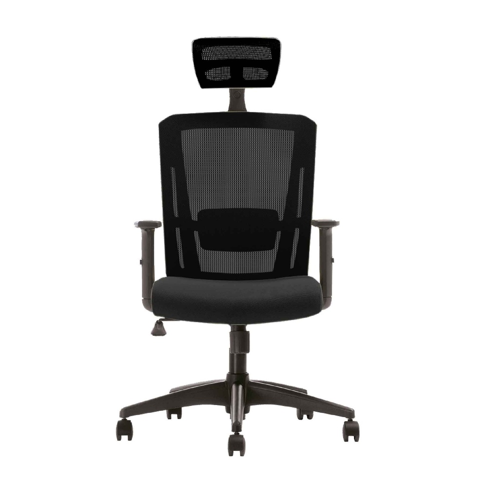 SILLA OFICINA KTM376# EJEC MALLA NEGRA C/CABEZA ESTRELLA