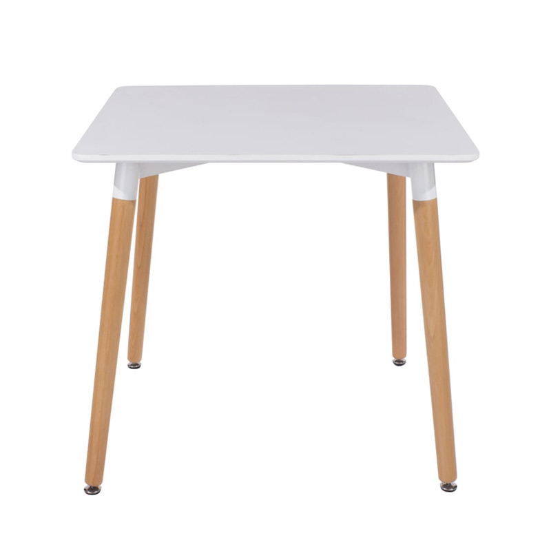 MESA CUADRADA DT-006# BLANCO 70X70X74CM PTAS MADERA