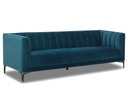 SOFA TELA SS5016AF63D# 3 PUESTOS VELVET VERDE D305# PTA/METAL