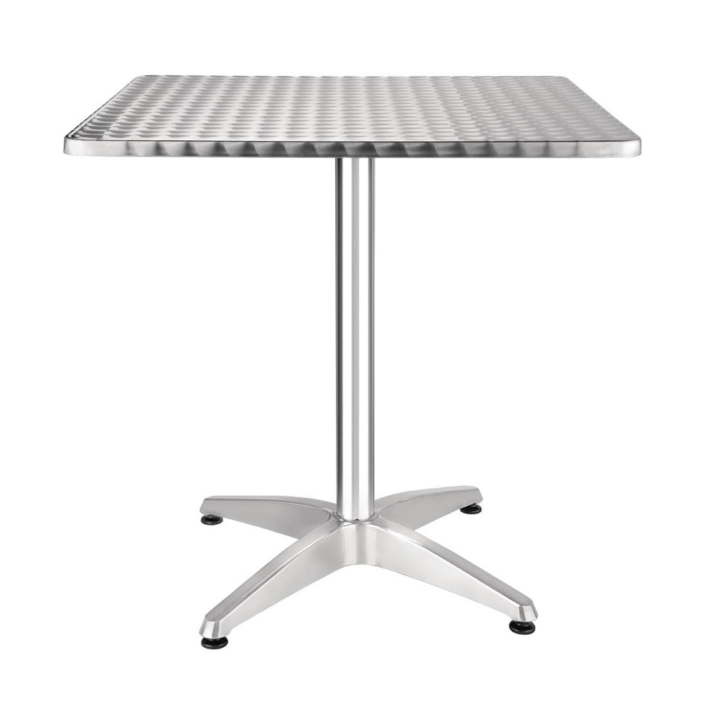MESA DE ALUMINIO MD2-1A-L# CUADRADA 70X70X70CM