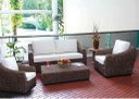 MIMBRE SOFA NATURAL MONTRIAL# 2+1+1+MESITA+8COJ/CREMA