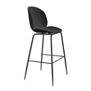 SILLA DE BAR PLASTICA PP-725# NEGRA XY-B-03# C/PTS METAL NEG