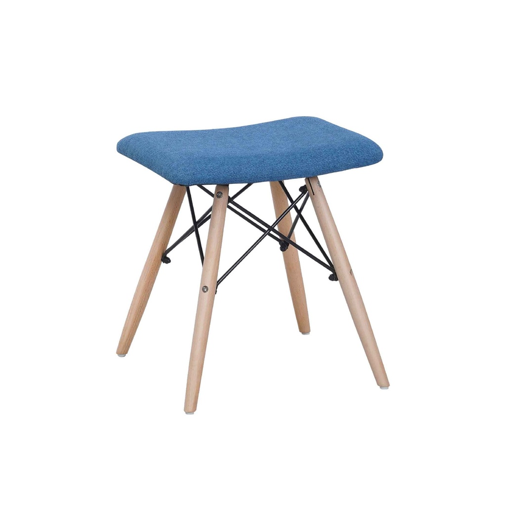 BANQUETA DC-009# TELA PATAS MADERA 32X42X44CM