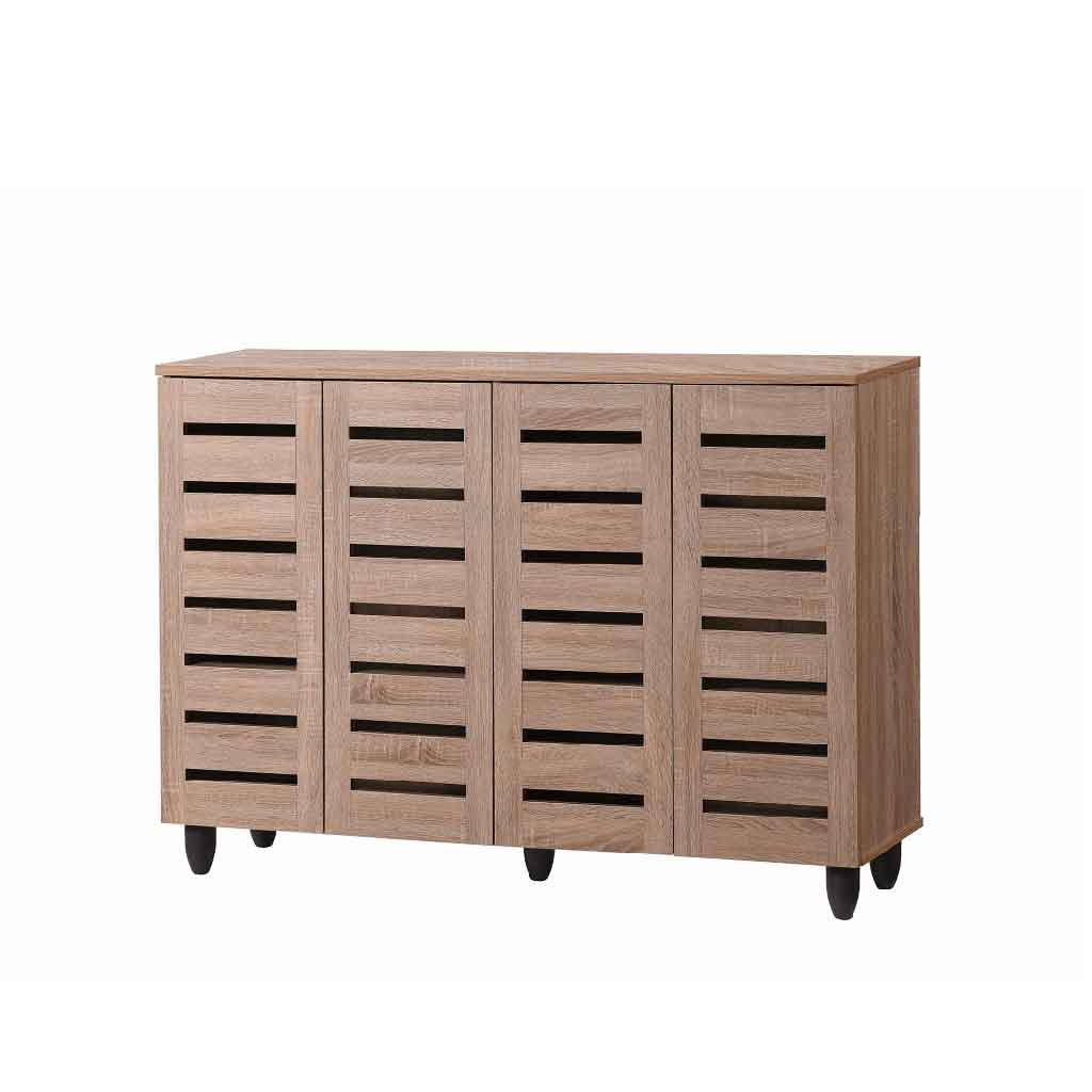 ZAPATERA 19-SC5# NATURAL 4 PUERTAS 120X32X86CM