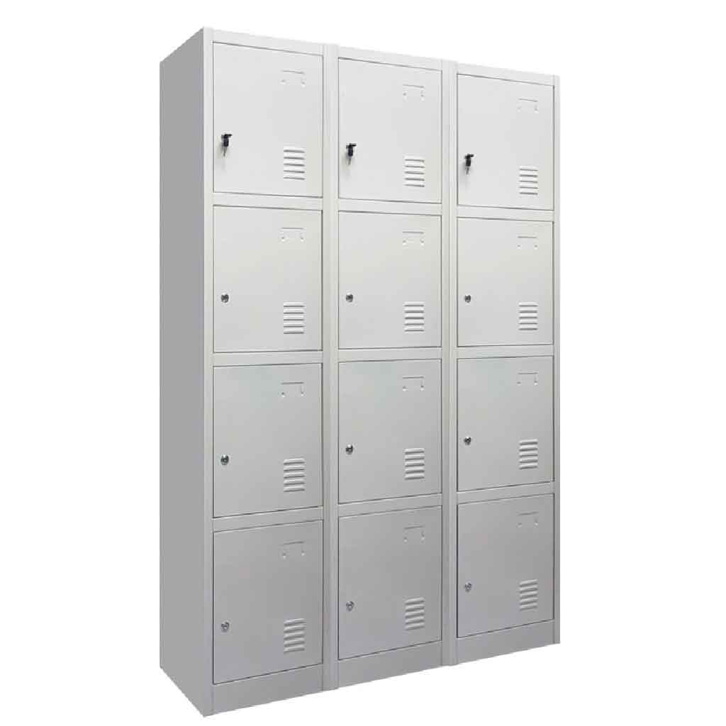 LOCKER METAL KD-026# 9005# 12PUERTA NEGRO 90X40X185CM