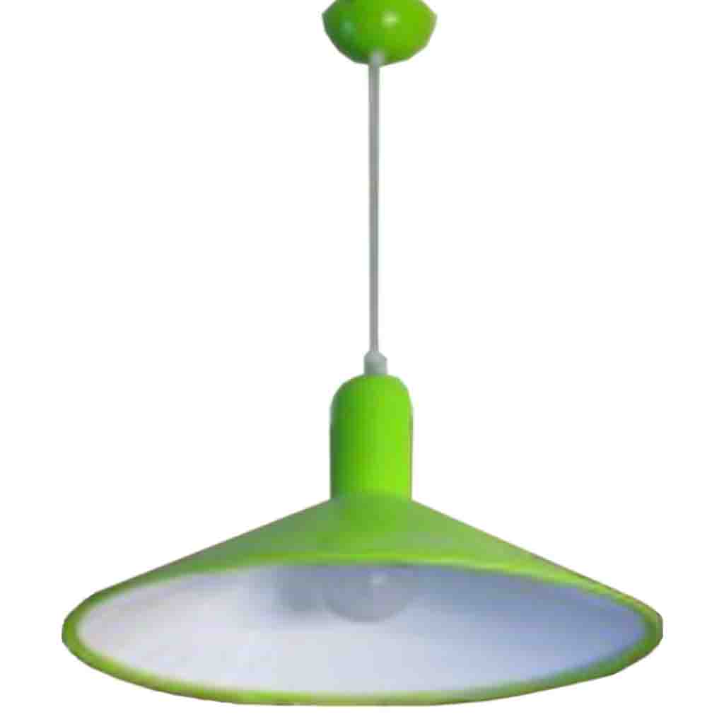 LAMPARA DE TECHO COLGANTE CD6803# VERDE 350MM LED