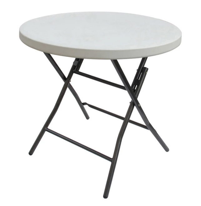 MESA PLASTICA SLD-Y80-74# REDON PLEGABLE 81X74CM