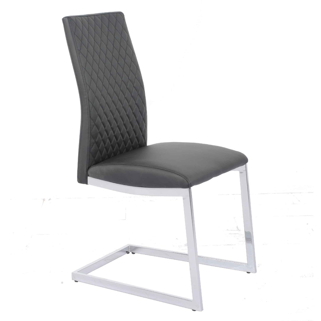 SILLA DE COMEDOR C-848-1# VINIL BASE CROMADA