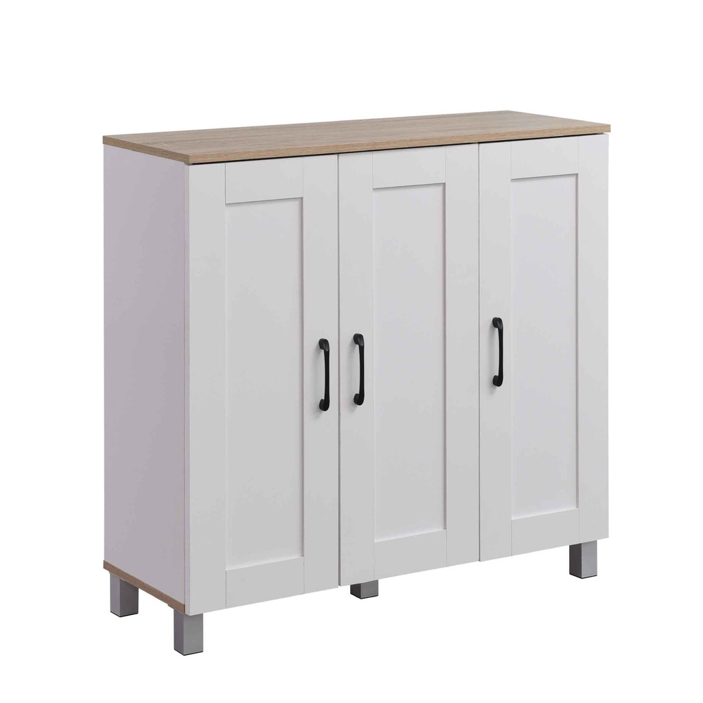 ZAPATERA 19-SC24# HEMNES 3PUERTA BLANCO 507# 90X32X88CM