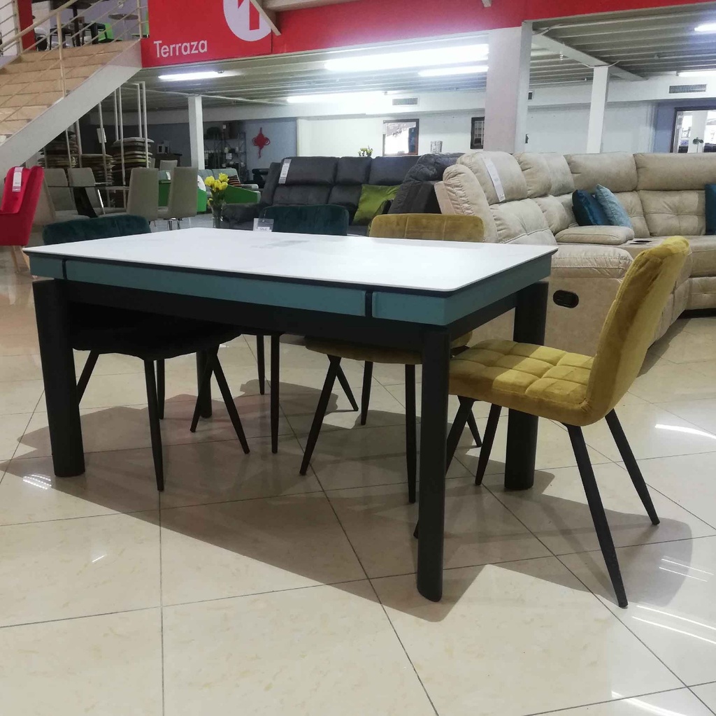 COMEDOR RECT 2012A# 150X80X75CM +6 SILLAS